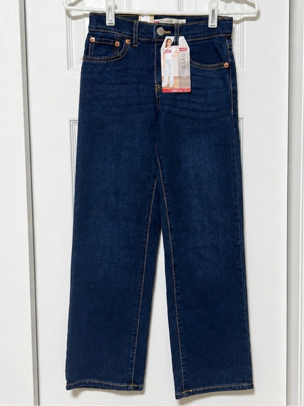 NWT Levi’s Girls Wide Leg Mid Rise Stretch Jeans Size 8